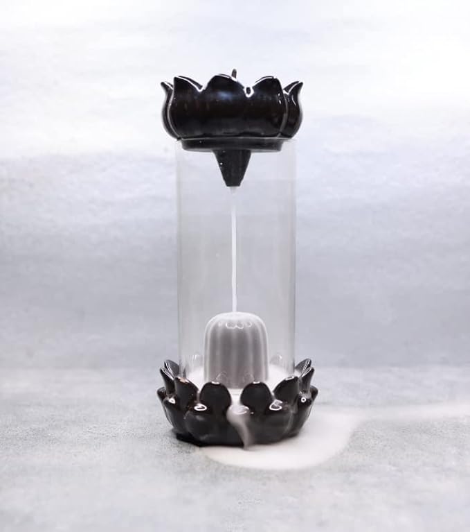 Shivling Backflow Incense Burner Fountain (22 cm) – Calming Smoke Waterfall Pooja Décor