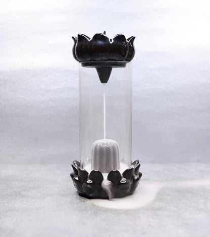 Shivling Backflow Incense Burner Fountain (22 cm) – Calming Smoke Waterfall Pooja Décor
