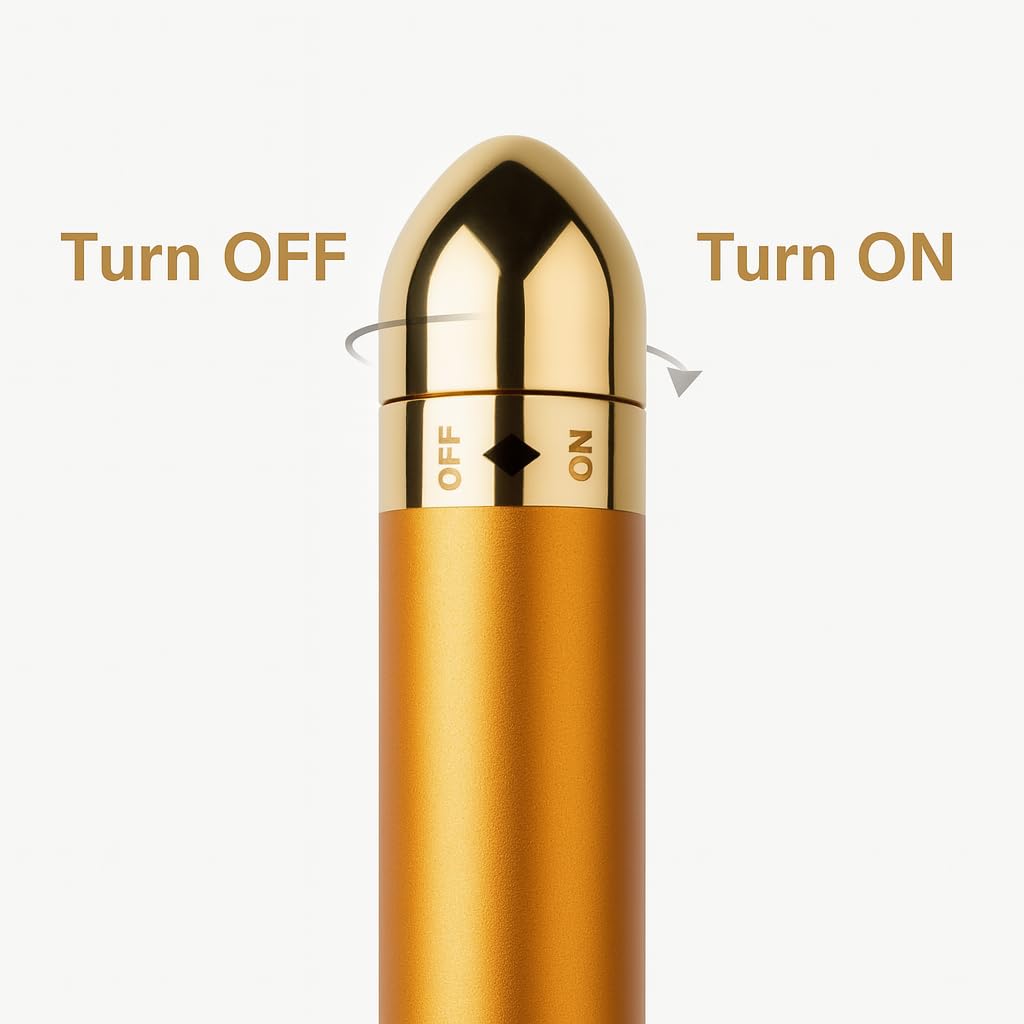 Electric Facial Massager (Gold‑Style) – Daily Massage Roller Tool for a Relaxed, Fresh‑Looking Glow