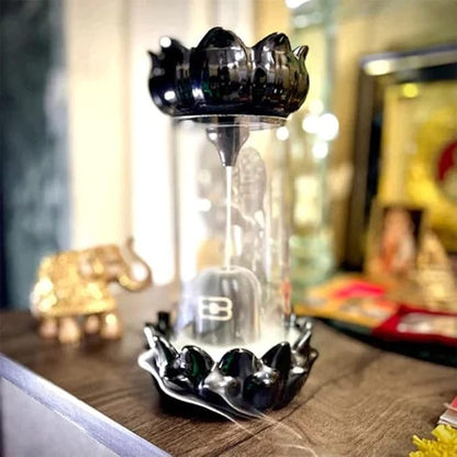 Shivling Backflow Incense Burner Fountain (22 cm) – Calming Smoke Waterfall Pooja Décor