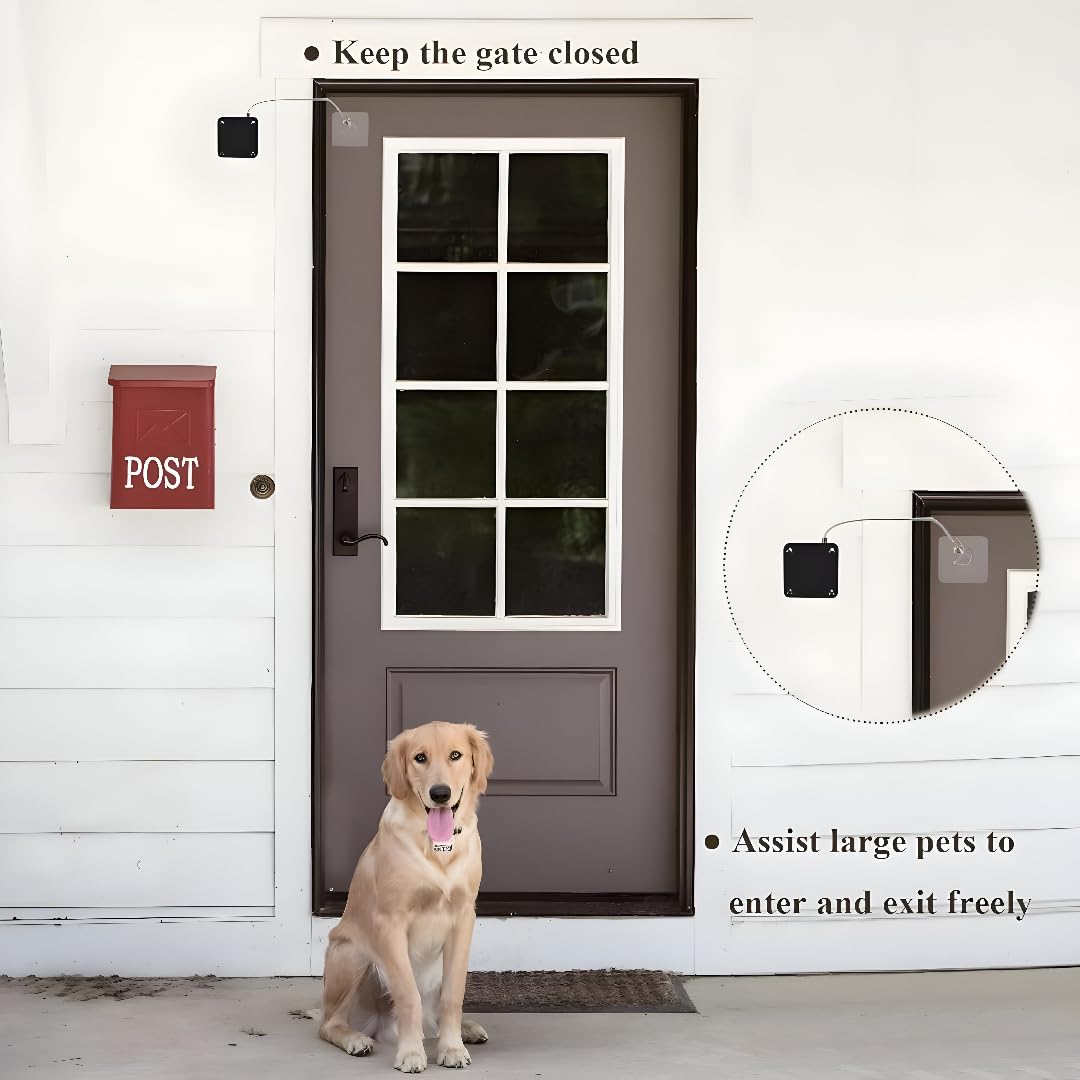 Punch‑Free Automatic Door Closer (Steel Rope) – Quiet Self‑Closing for Home & Office Doors