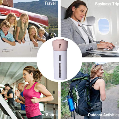 4‑in‑1 Travel Dispenser Bottle – Refillable Toiletry Container for Shampoo, Lotion, Gel & Wash